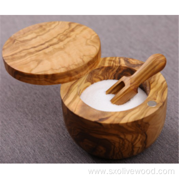 Olive Wood Salt Keeper